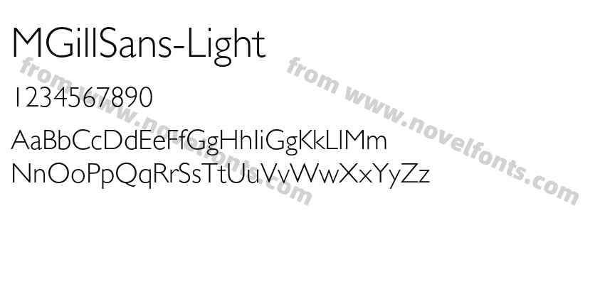 MGillSans-LightPreview