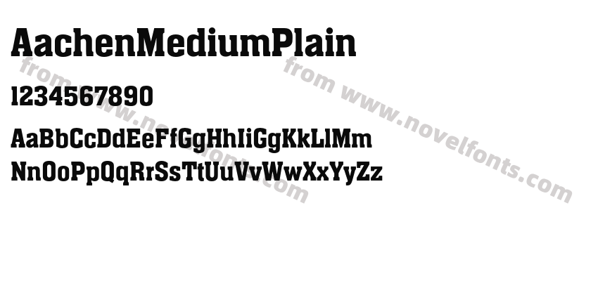 AachenMediumPlainPreview