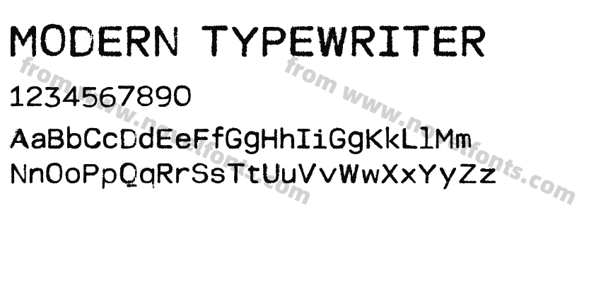 MODERN TYPEWRITERPreview