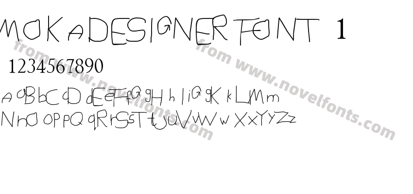 MOKADESIGNER FONT 1Preview