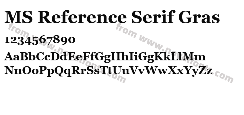 MS Reference Serif GrasPreview