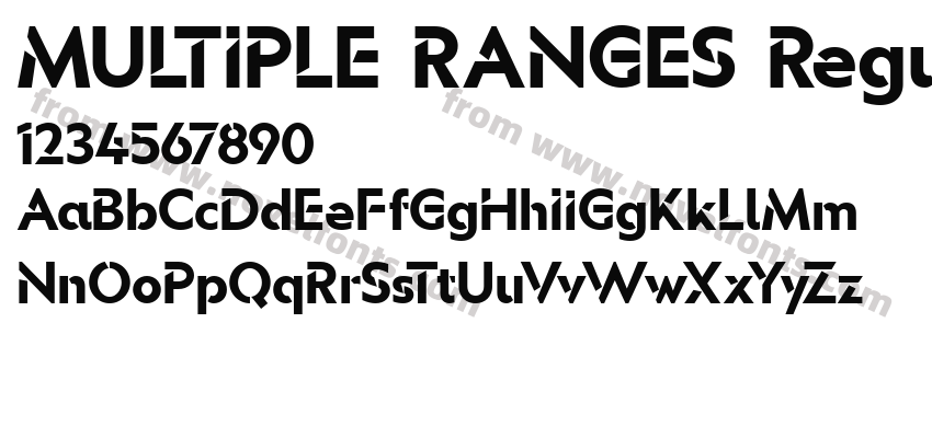 MULTIPLE RANGES RegularPreview