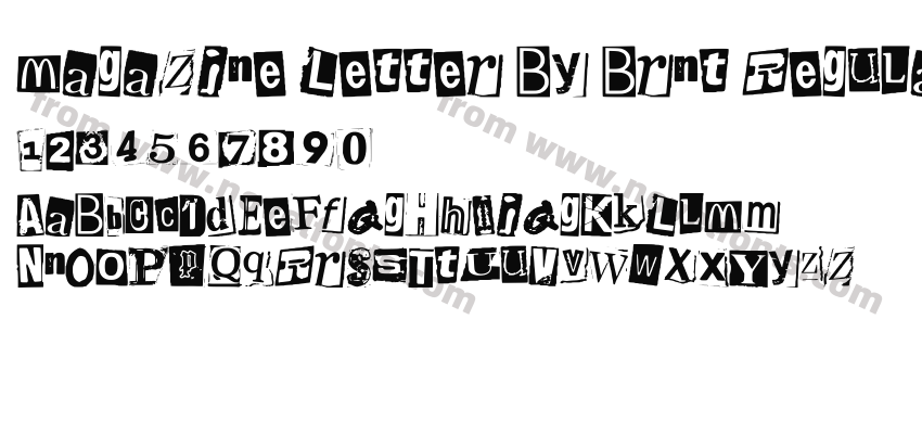 Magazine Letter By Brnt RegularPreview