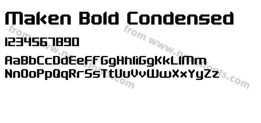 Maken Bold CondensedPreview