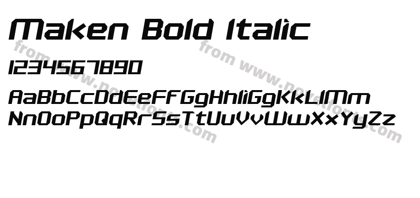 Maken Bold ItalicPreview