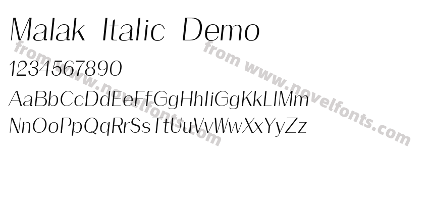 Malak-Italic-DemoPreview