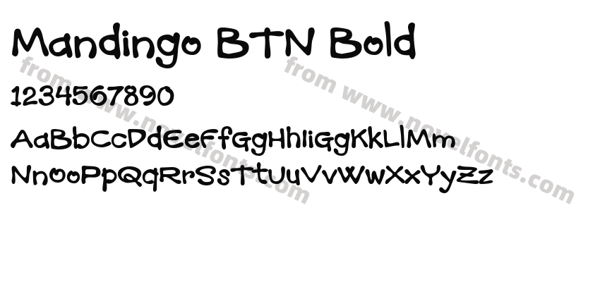 Mandingo BTN BoldPreview