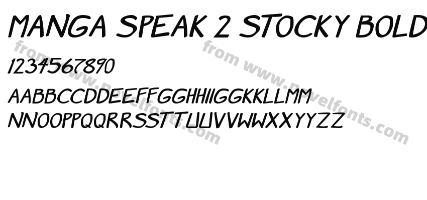 Manga speak 2 stocky BoldPreview