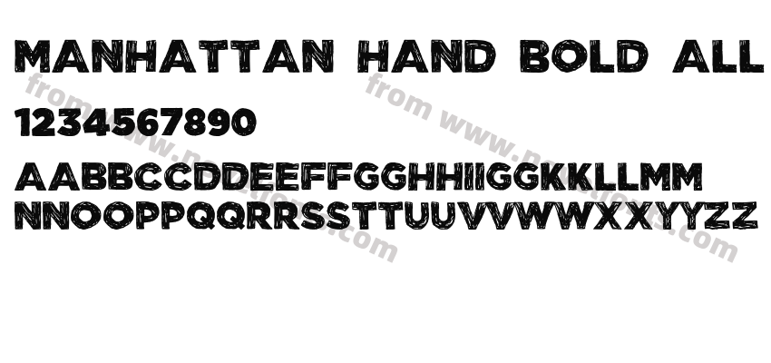 Manhattan Hand Bold All-CapsPreview