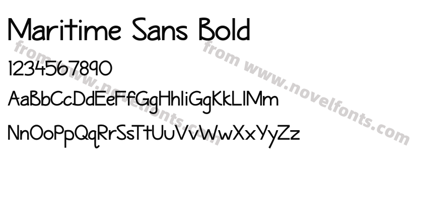 Maritime Sans BoldPreview