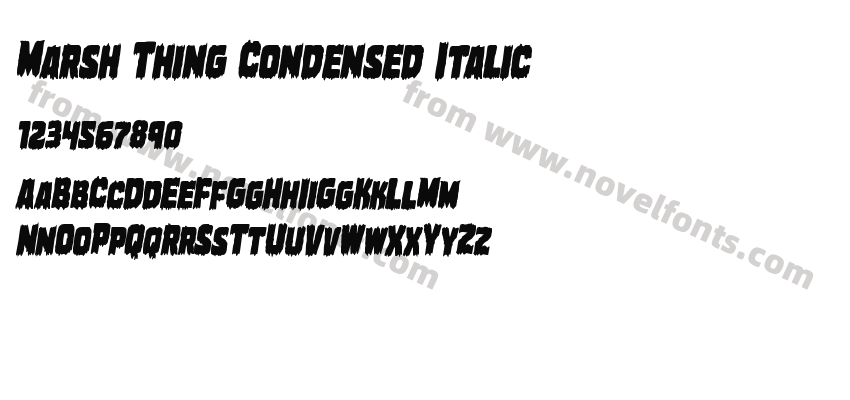 Marsh Thing Condensed ItalicPreview