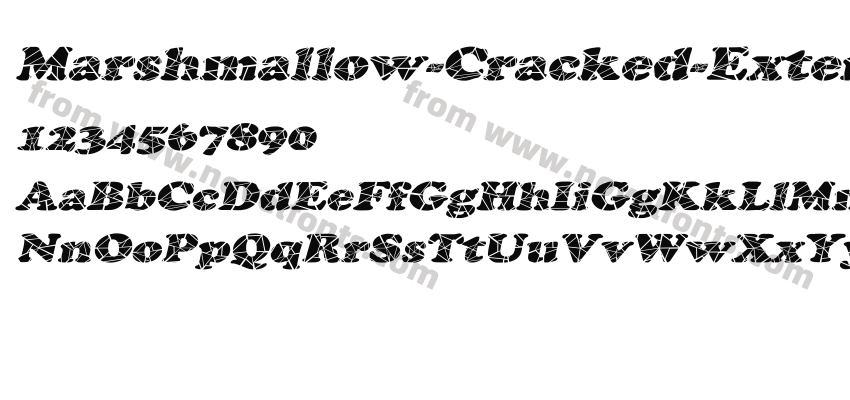 Marshmallow-Cracked-Extended ItalicPreview
