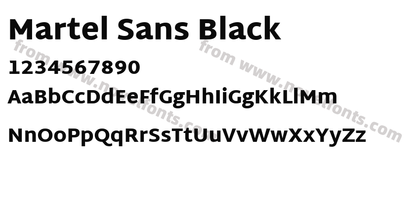 Martel Sans BlackPreview