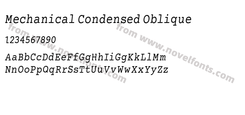 Mechanical Condensed ObliquePreview