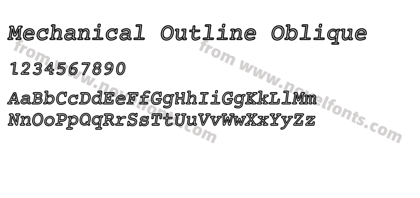 Mechanical Outline ObliquePreview