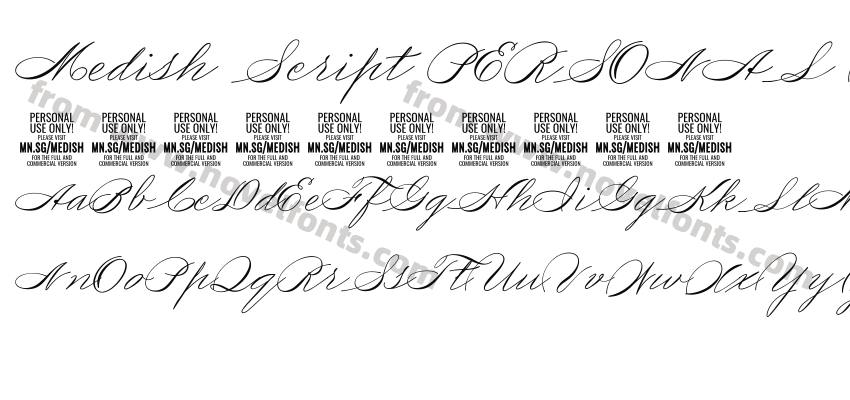 Medish Script PERSONAL USE ONLYPreview