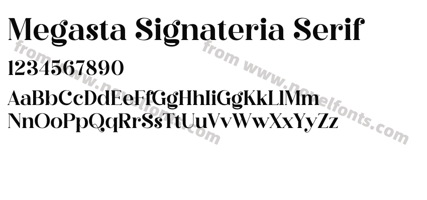 Megasta Signateria SerifPreview