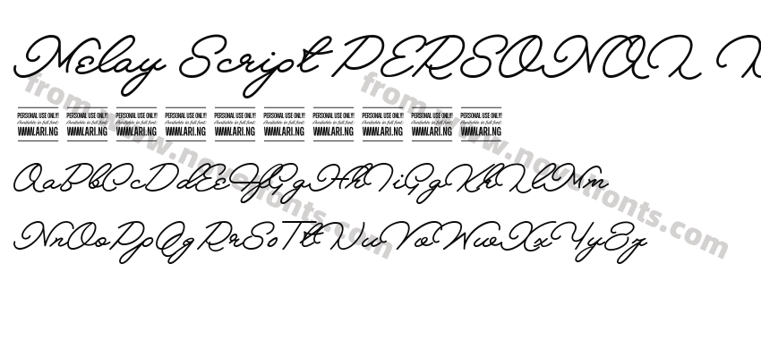 Melay Script PERSONAL USEPreview