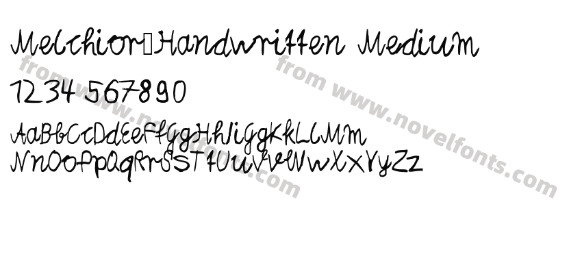 Melchior_Handwritten MediumPreview