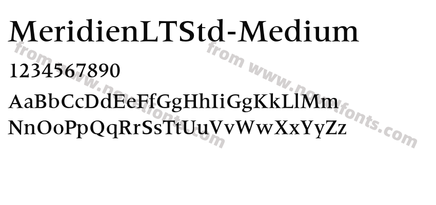 MeridienLTStd-MediumPreview