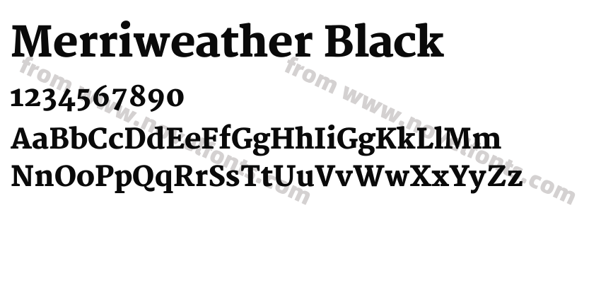 Merriweather BlackPreview