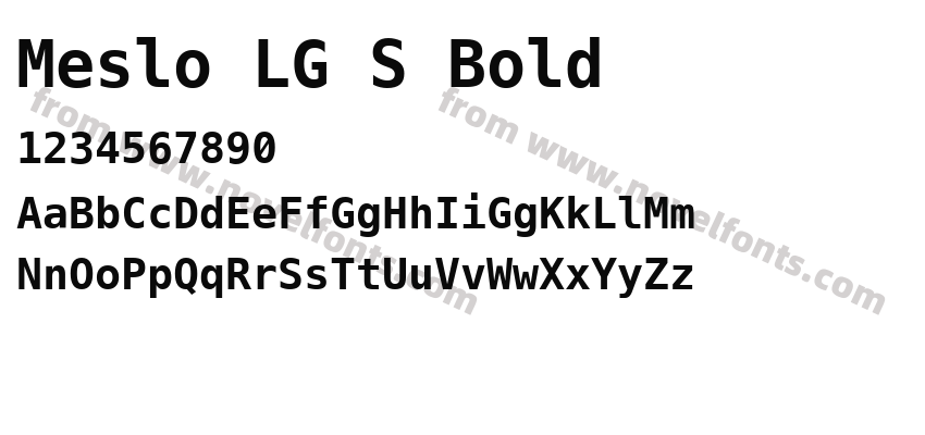 Meslo LG S BoldPreview