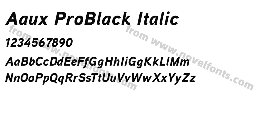 Aaux ProBlack ItalicPreview