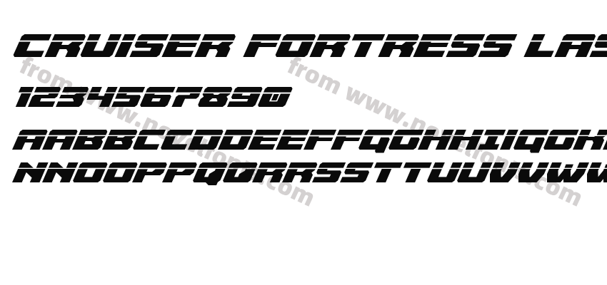 Cruiser Fortress Laser ItalicPreview