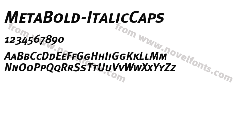 MetaBold-ItalicCapsPreview