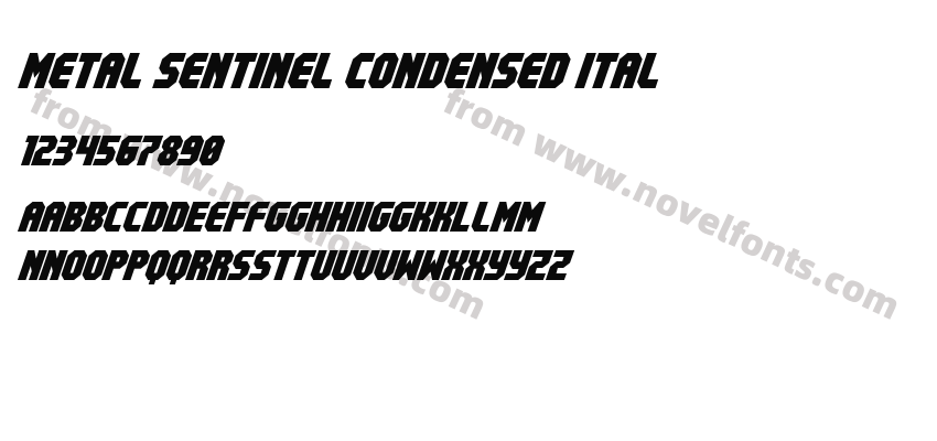 Metal Sentinel Condensed ItalPreview