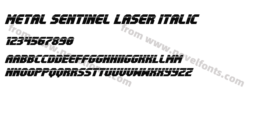 Metal Sentinel Laser ItalicPreview