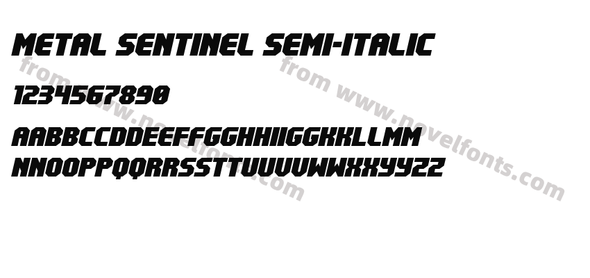 Metal Sentinel Semi-ItalicPreview