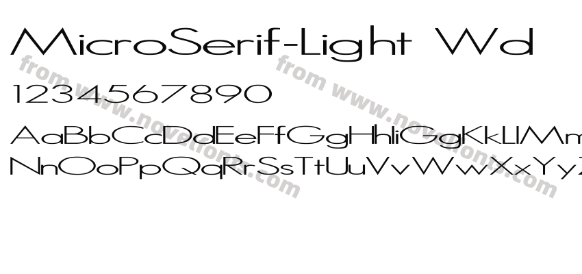 MicroSerif-Light WdPreview