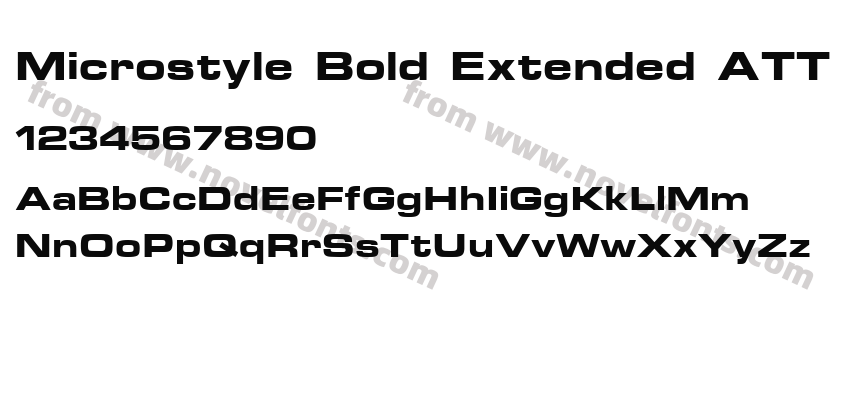 Microstyle Bold Extended ATTPreview