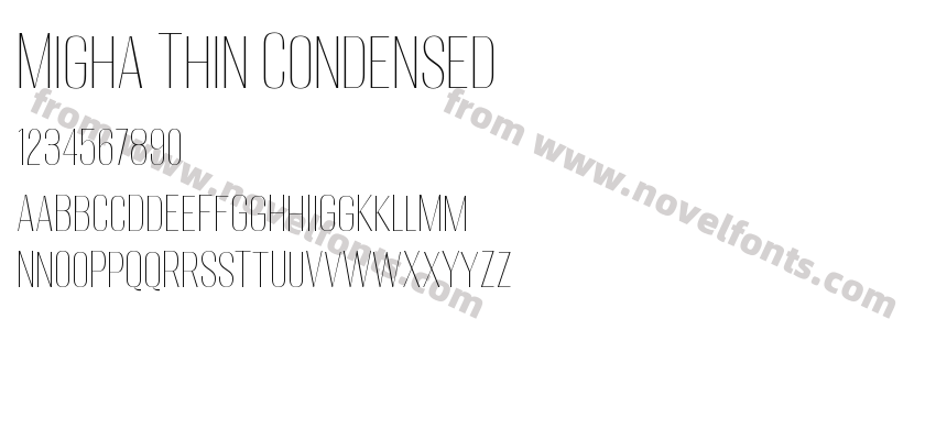 Migha Thin CondensedPreview