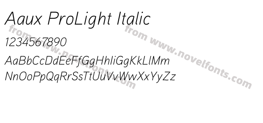 Aaux ProLight ItalicPreview