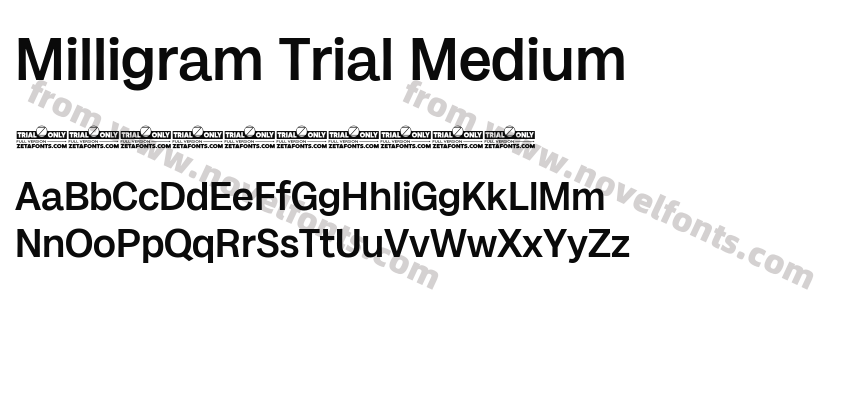 Milligram Trial MediumPreview