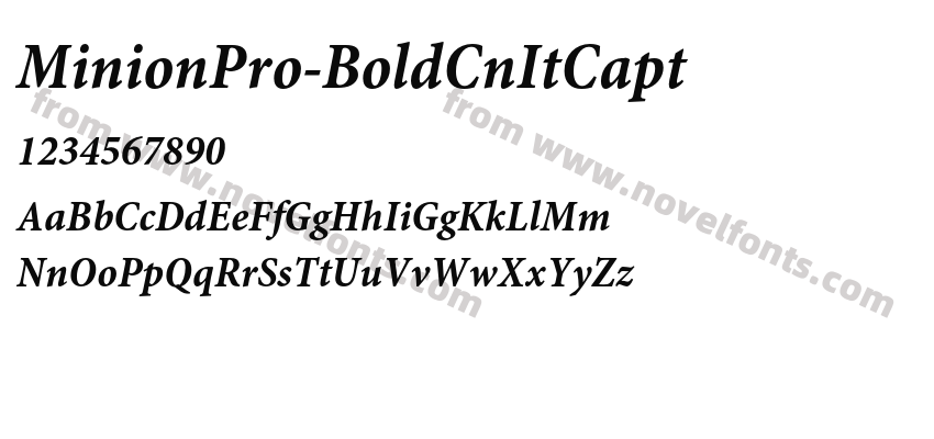MinionPro-BoldCnItCaptPreview