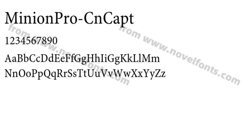 MinionPro-CnCaptPreview