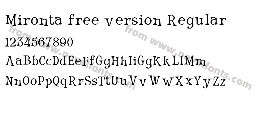 Mironta free version RegularPreview