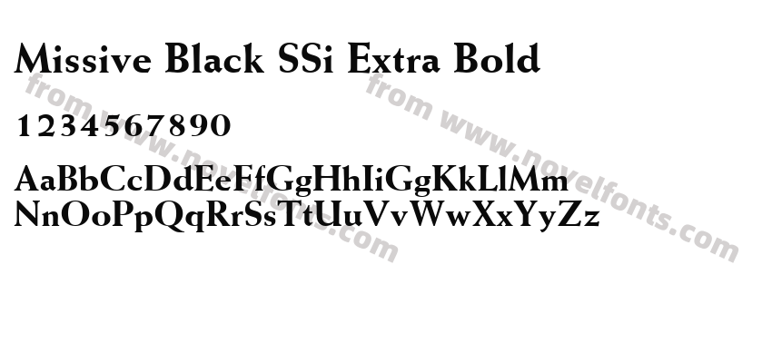 Missive Black SSi Extra BoldPreview