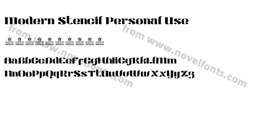 Modern Stencil Personal UsePreview