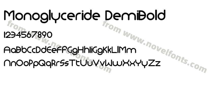 Monoglyceride DemiBoldPreview