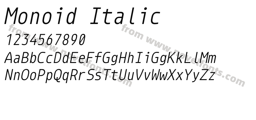 Monoid ItalicPreview