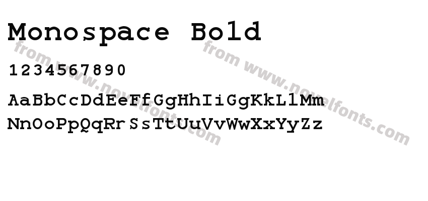 Monospace BoldPreview