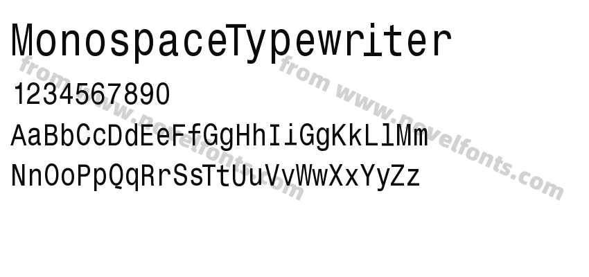 MonospaceTypewriterPreview