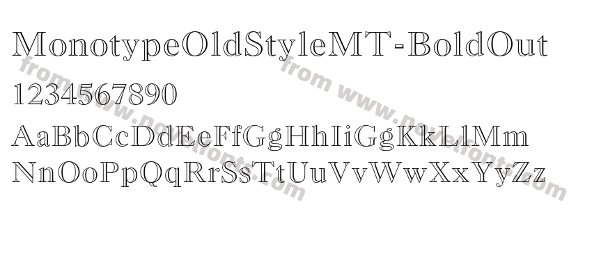 MonotypeOldStyleMT-BoldOutPreview