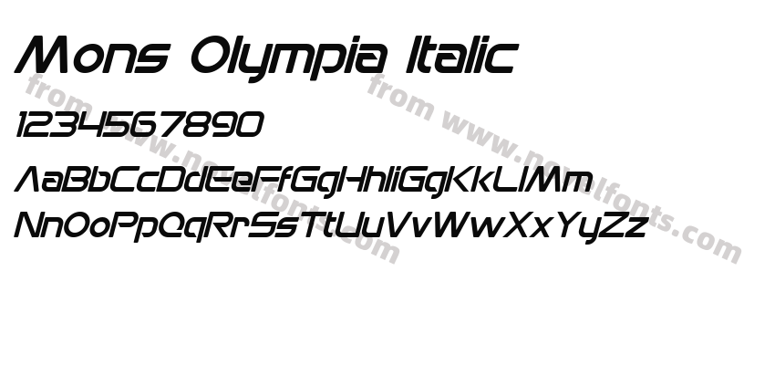 Mons Olympia ItalicPreview