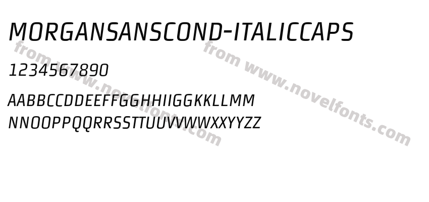 MorganSansCond-ItalicCapsPreview