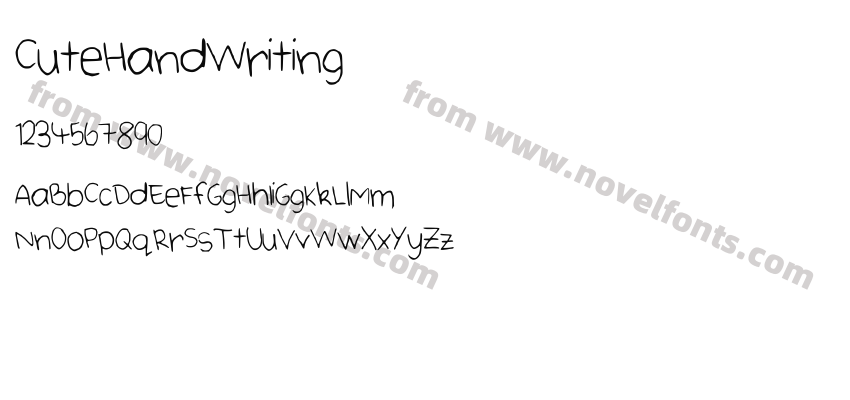 CuteHandWritingPreview